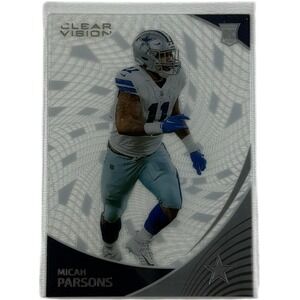 2021 Panini Chronicles Micah Parsons #CVR-11 Clear Vision Rookies Card - Cowboys